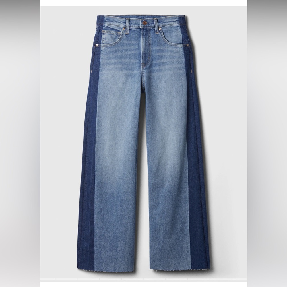 GAP Women's Blue Flare & Wide Leg Jeans